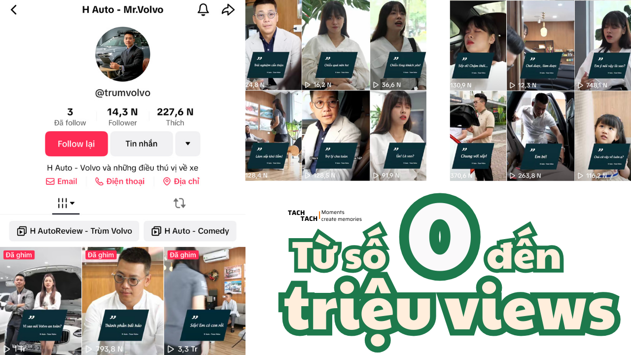 Phân tích chiến lược xây dựng kênh TikTok “Trùm Volvo” – Từ con số 0 đến triệu views
