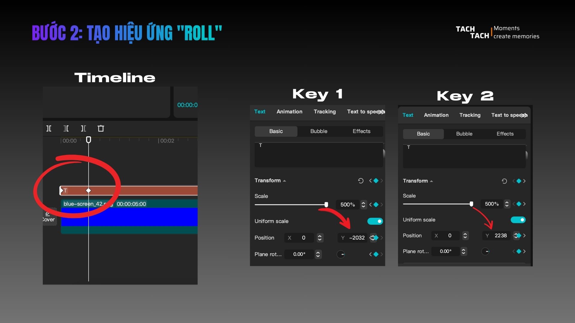 Tạo hiệu ứng "rolling text" chỉ với capcut