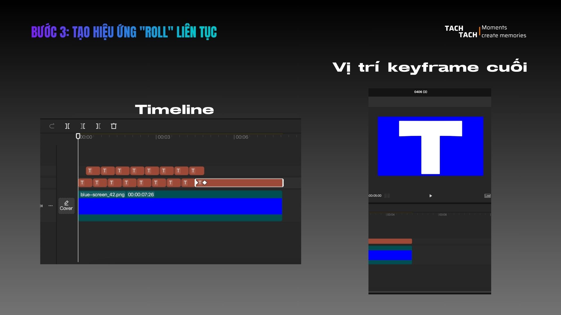 Tạo hiệu ứng "rolling text" chỉ với capcut