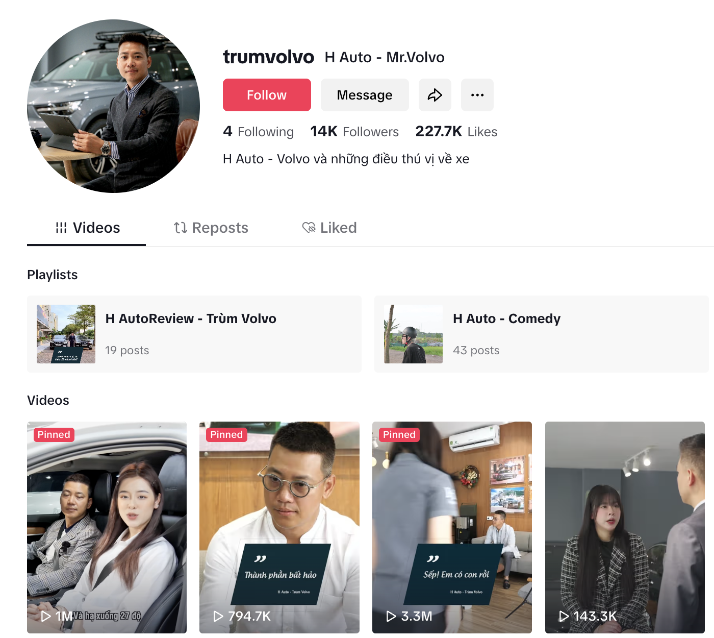 Tiktok Trùm Volvo